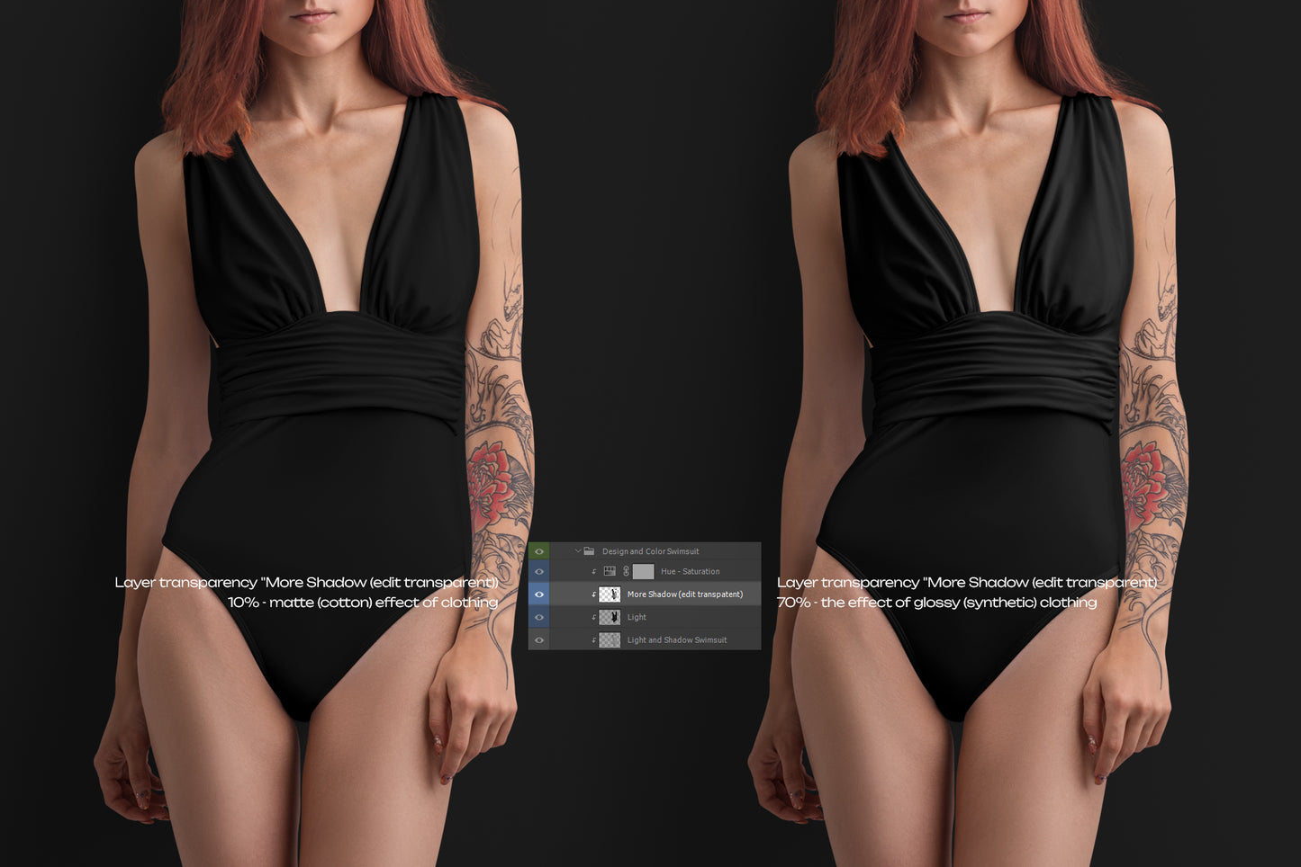 8 Mockups of a One Piece Women's Swimsuit. vol.02