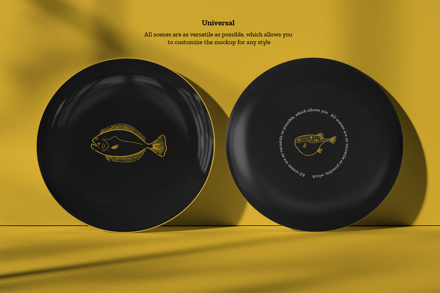 7 Ceramic Dinner/Dessert Plate Mockups vol.2