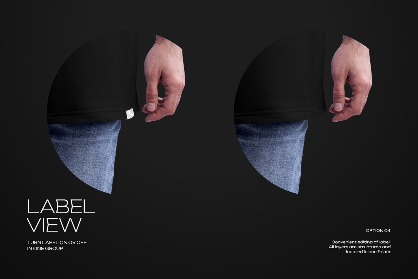 4 Oversized Men's T-Shirt Mockups. vol.02