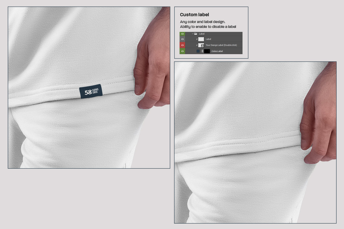 9 Mockups Oversize T-shirt and Shorts
