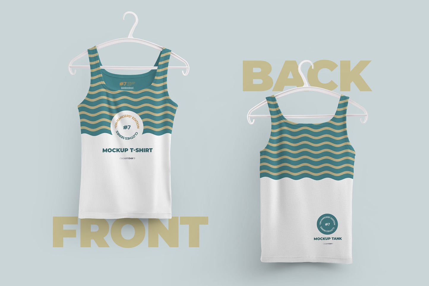 Bundle of Mockups of Different Clothes on Different Hangers