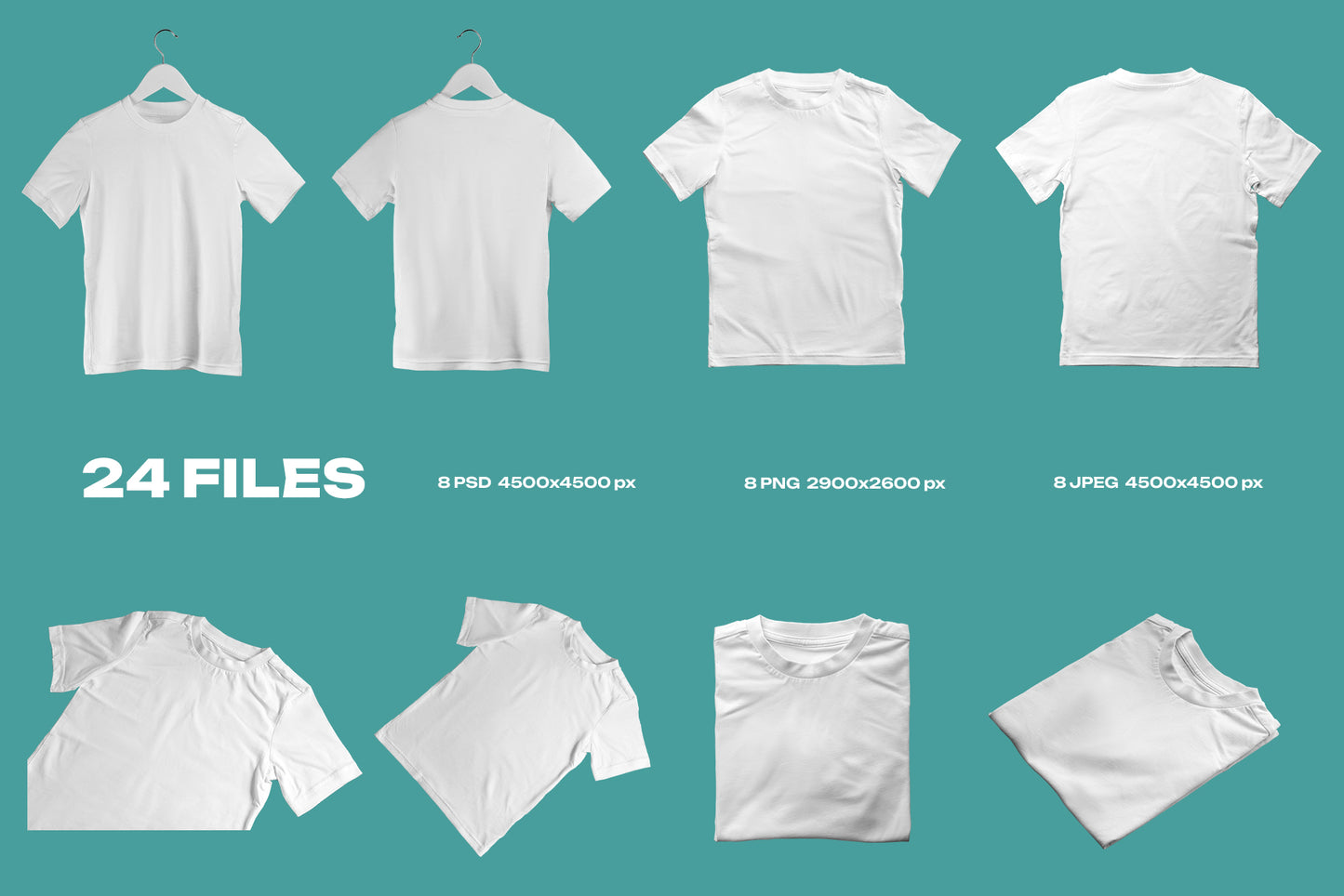 8 Mockups of a Children's T-shirt