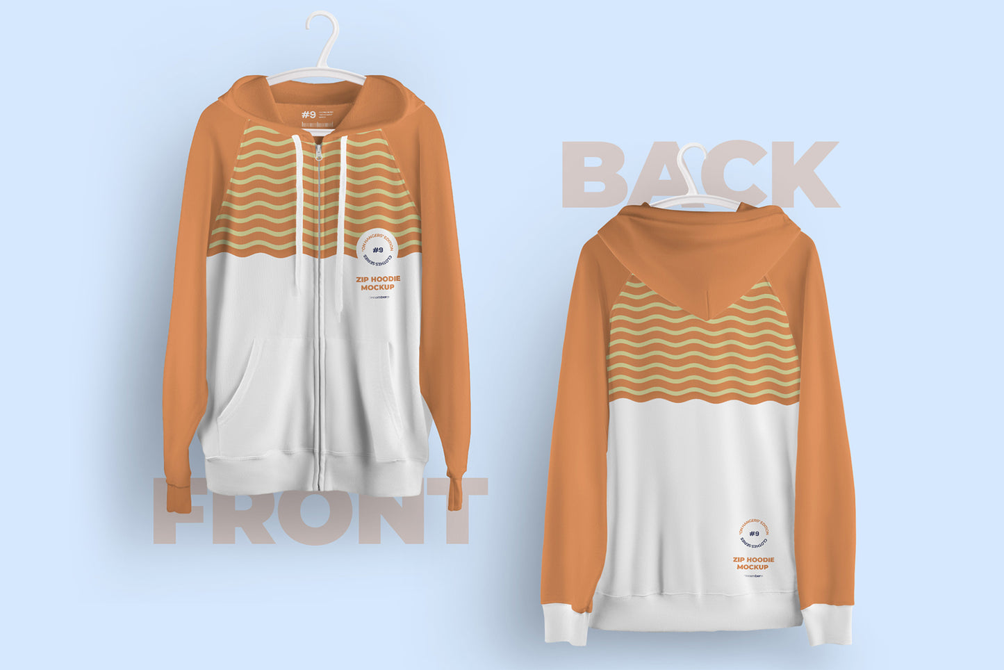 Bundle of Mockups of Different Clothes on Different Hangers