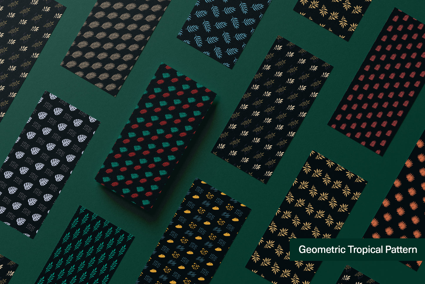 Large set of tropical seamless patterns and individual elements