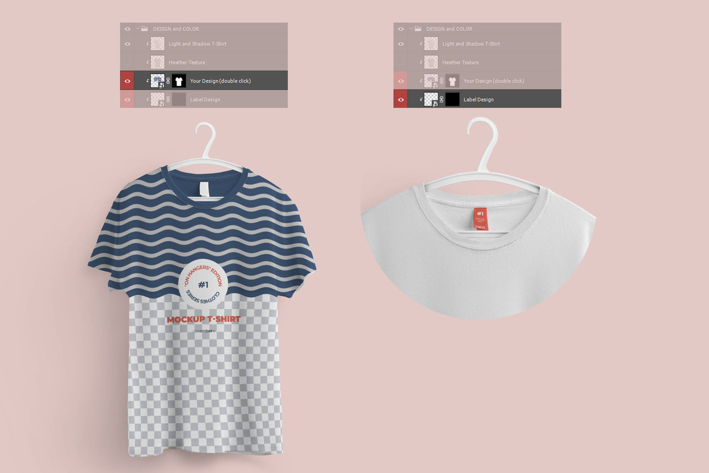 Bundle of Mockups of Different Clothes on Different Hangers