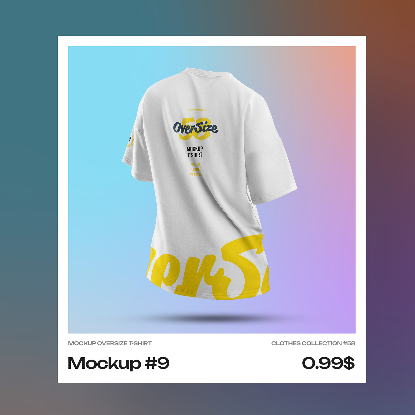 Mockups Oversize T-shirt. Singles Files