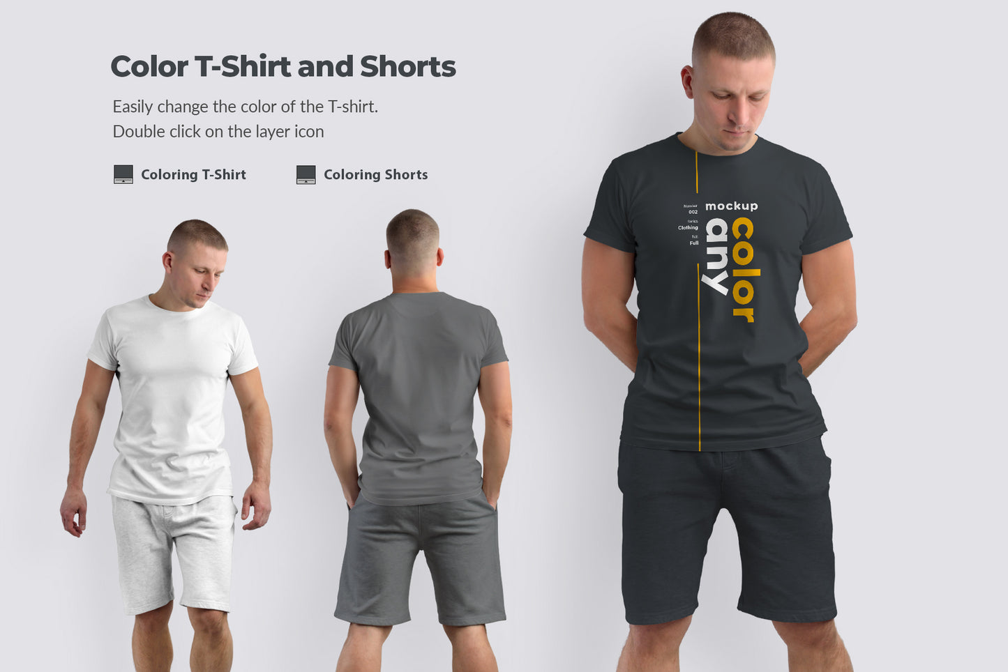 8 Mockups T-Shirts on The Man