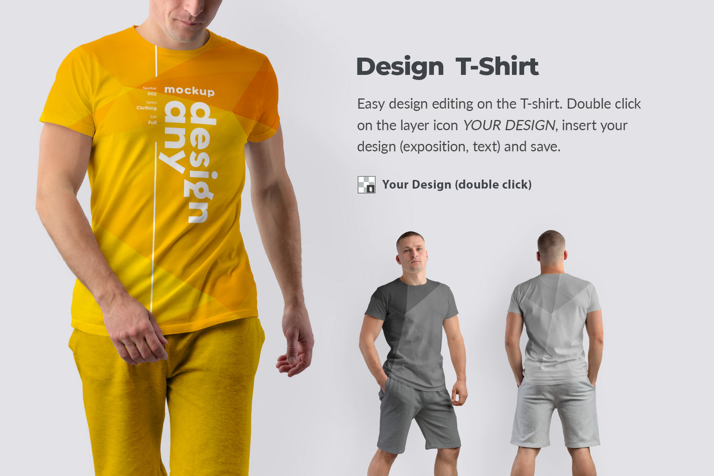 8 Mockups T-Shirts on The Man