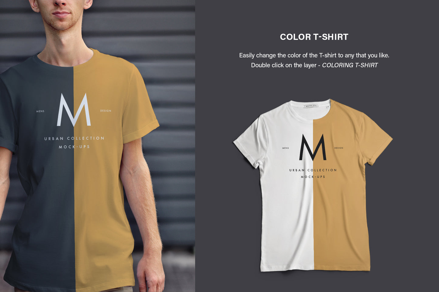 12 PSD Mockups Men's T-Shirt (6 Urban and 6 Studio Isolated)