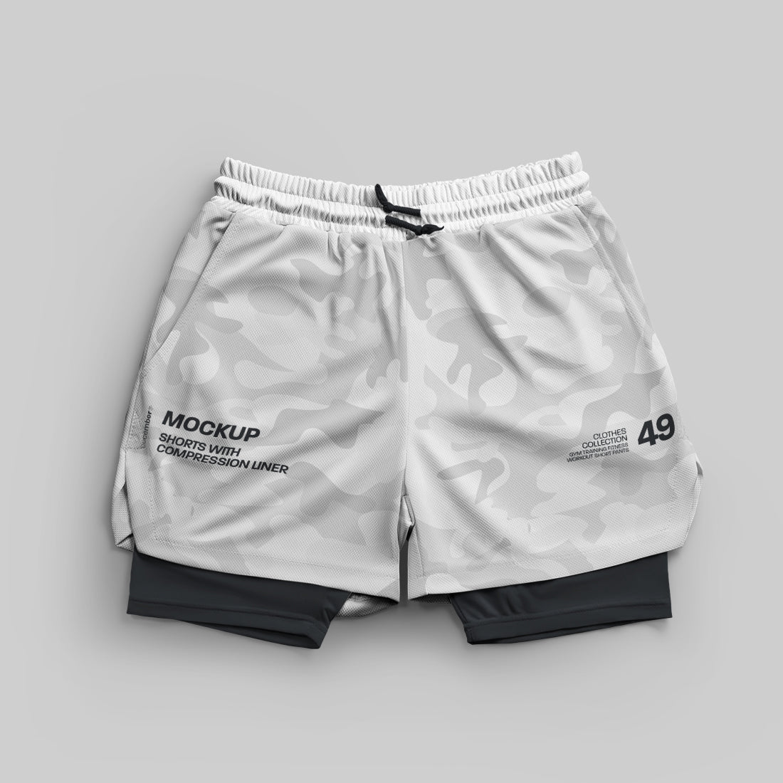 8 Mockups Shorts with Compression Liner
