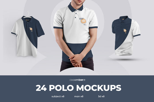 24 Polo Men Mockup - Man/3D/Objects ( Collection #4 )