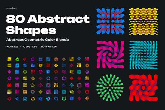 80 Abstract Veectors Shapes