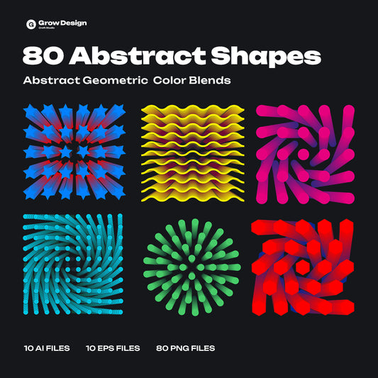 80 Abstract Veectors Shapes