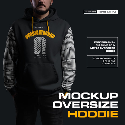 5 Mockups Oversize Hoodie