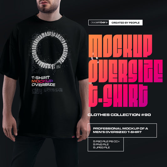 5 Mockups Oversize T-shirt