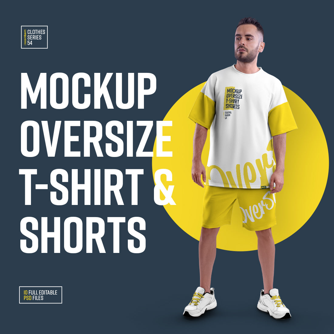 Mockups Oversize T-shirt and Shorts Kit