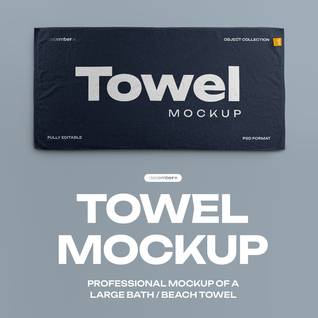 6 Mockup of a Large Bath / Beach Towel&nbsp;