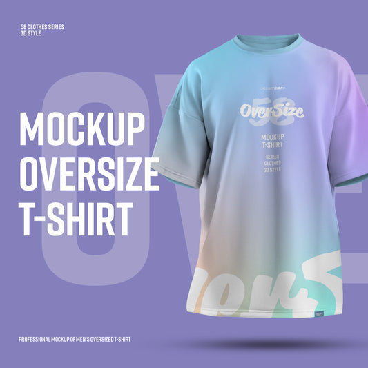 Mockups Oversize T-shirt. Singles Files