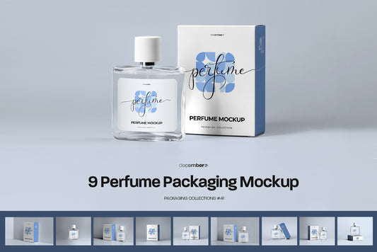 9 Perfume Packaging Mockups