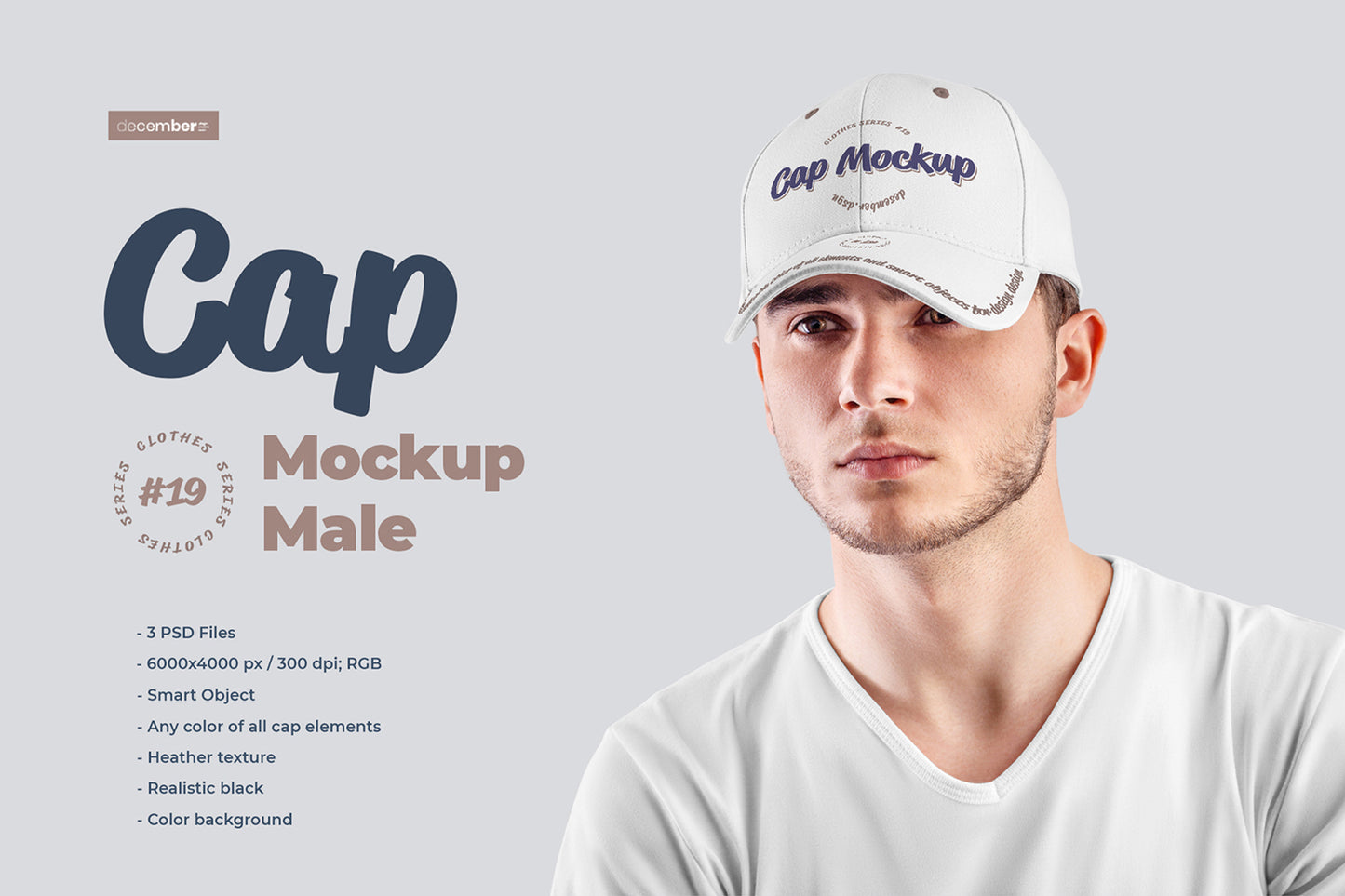 5 Mockups Men's Cap