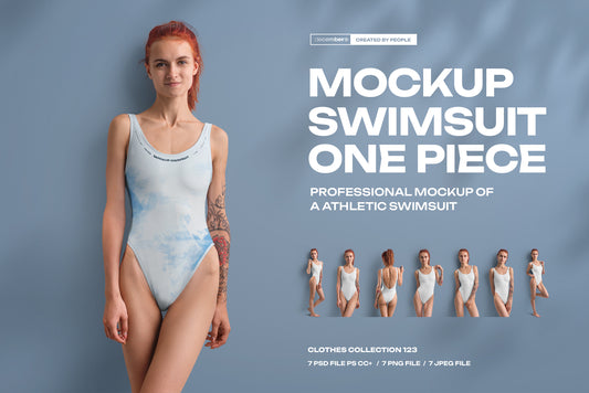 7 Athletic One Piece Swimsuit Mockups