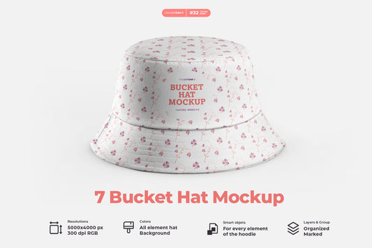 7 Bucket Hat Mockups