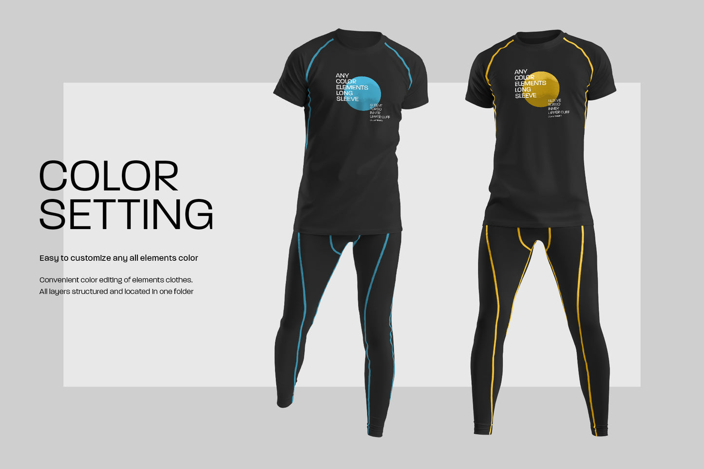 7 Men's Mockups T-Shirt and Underwear Pants