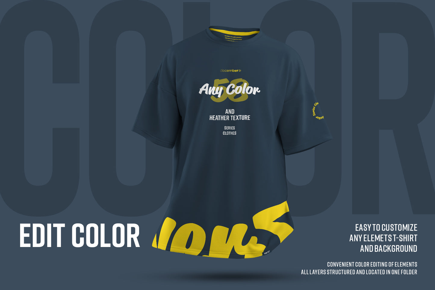 Mockups Oversize T-shirt. Singles Files