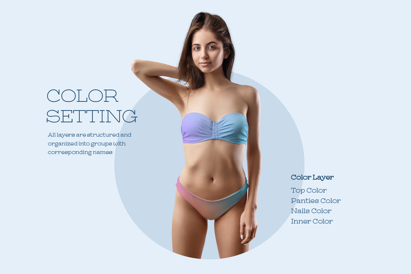 7 Mockups Bikini Swimsuit