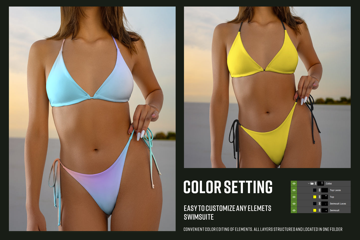 7 Beach Bikini Mockups