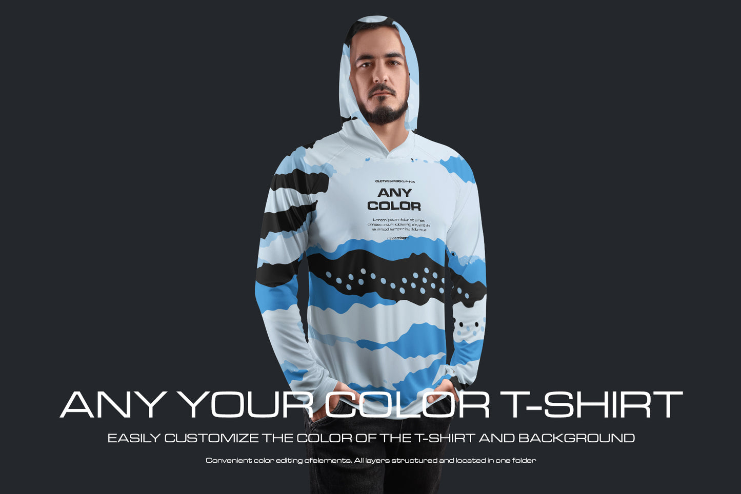 7 Men's Mockups Long Sleeve T-Shirt SunProtect