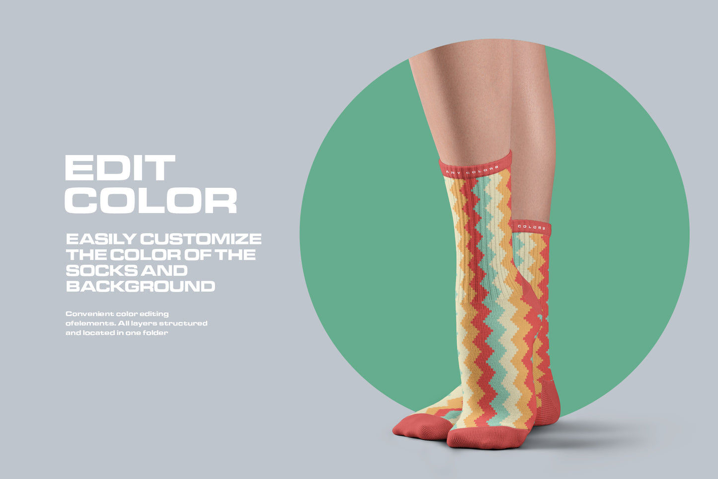 10 Mockups Long Socks on the Woman Legs