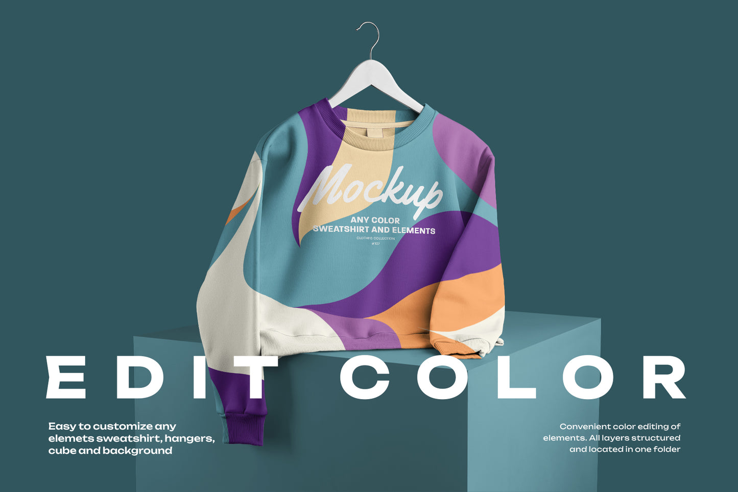 6 Mockups Crop Top Woman Sweatshirt
