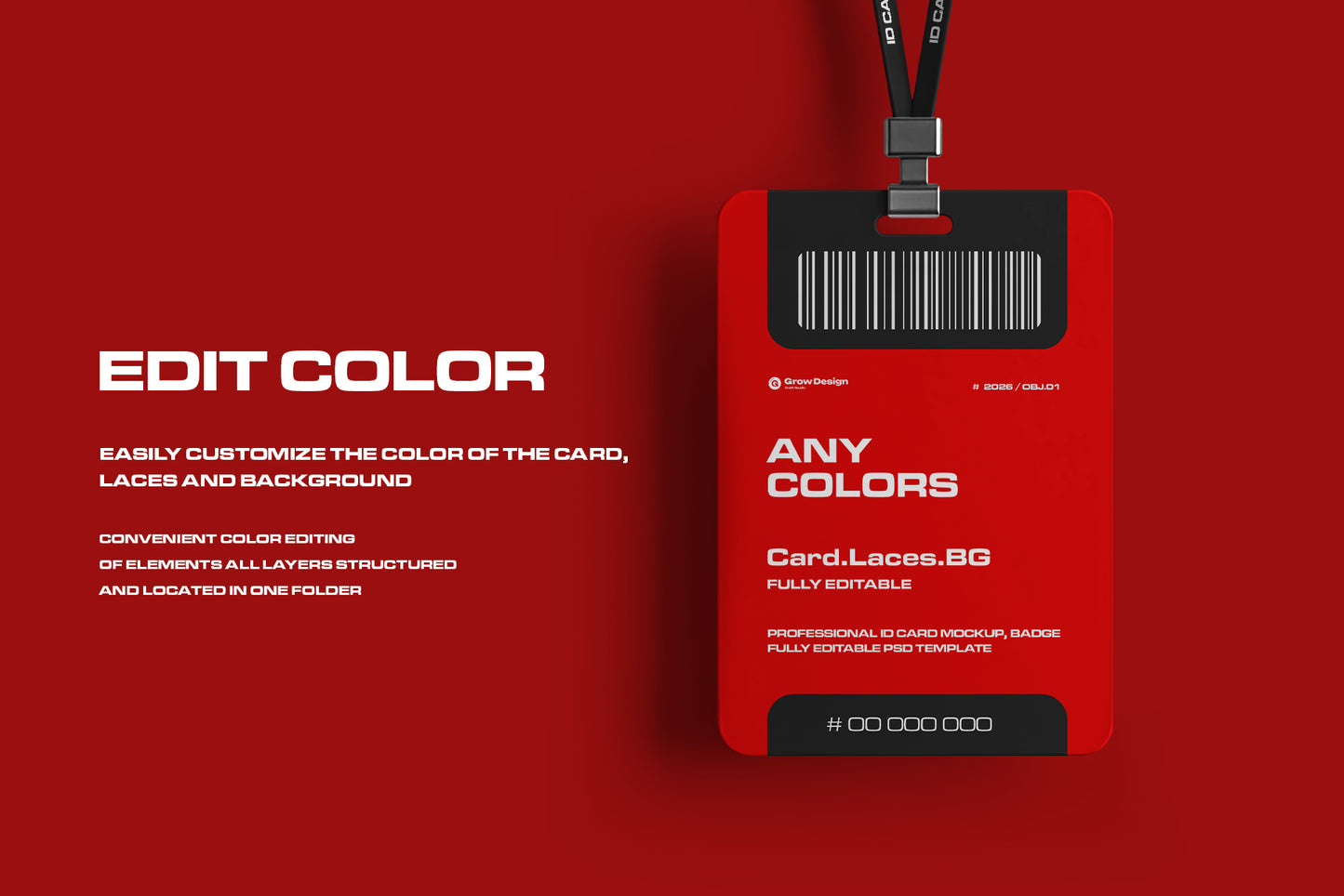 2 ID Card Badge Mockups. Vol.01. Generated AI