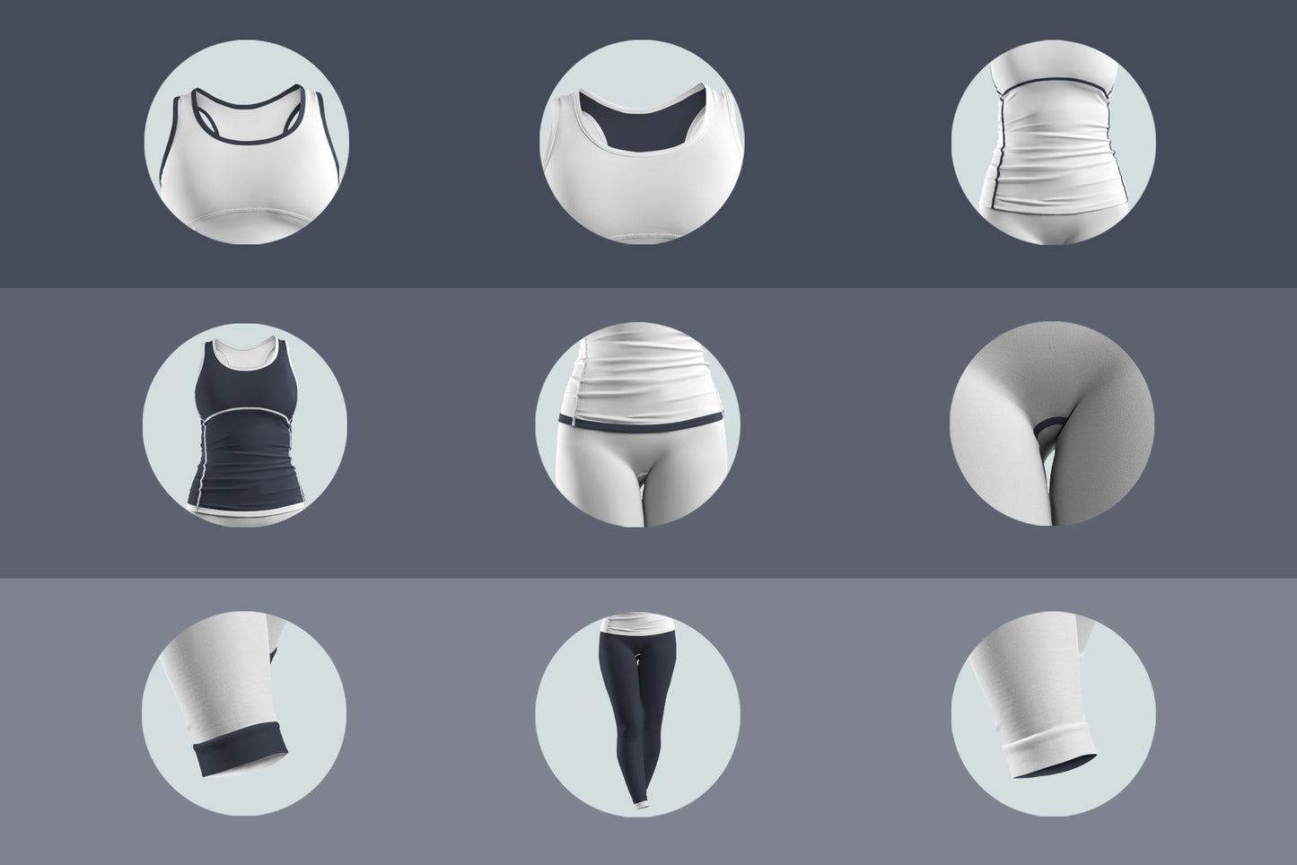 6 Mockups Tank Top and Leggings