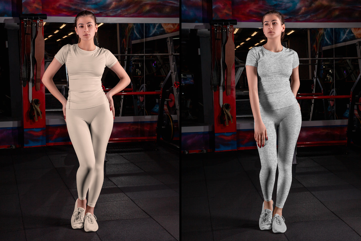 7 Sports T-Shirts and Leggings Mockups