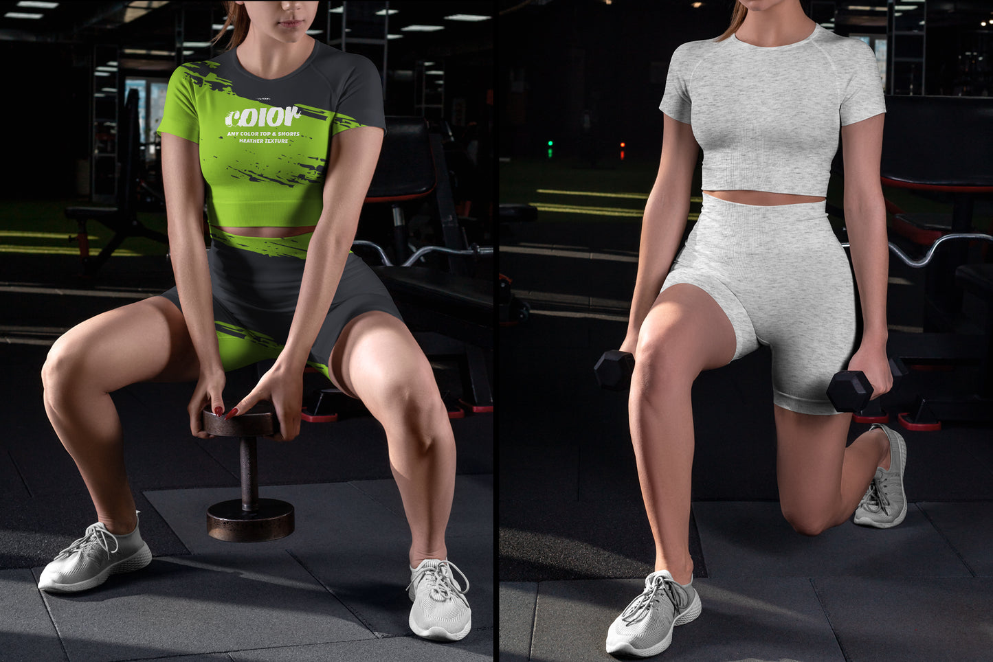 6 Sports Top and Shorts Mockups