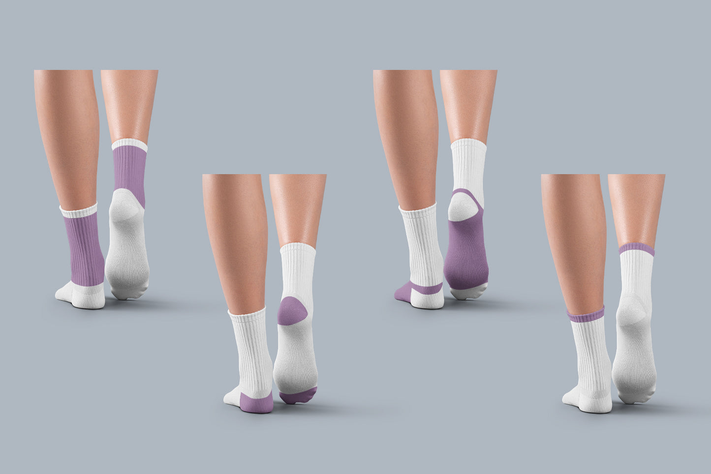 7 Mockups Medium  Socks on the Woman Legs