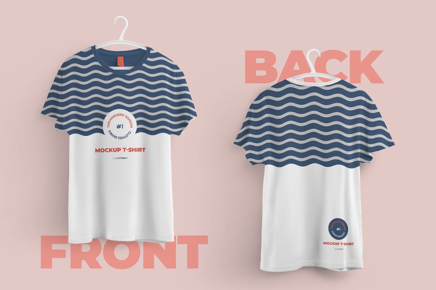 2 Mockups T-shirts With 6 Different Hangers