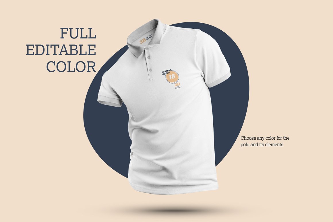 8 Mockups 3D Polo