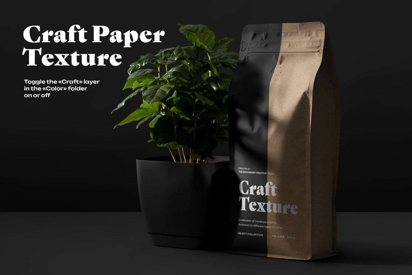 9 Coffee Packaging Mockups with Arabica Tree