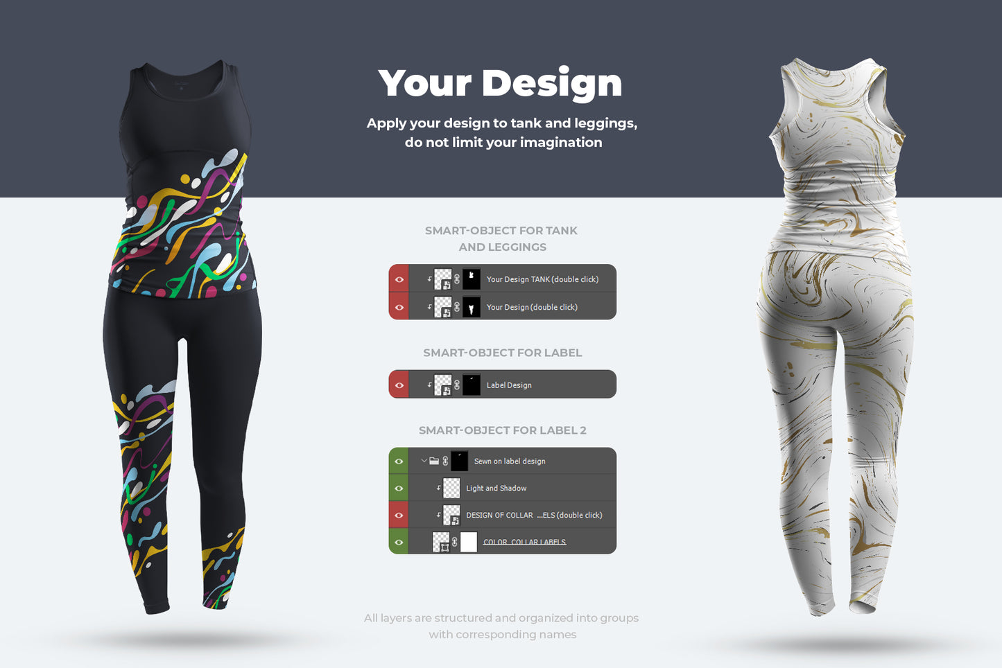 6 Mockups Tank Top and Leggings