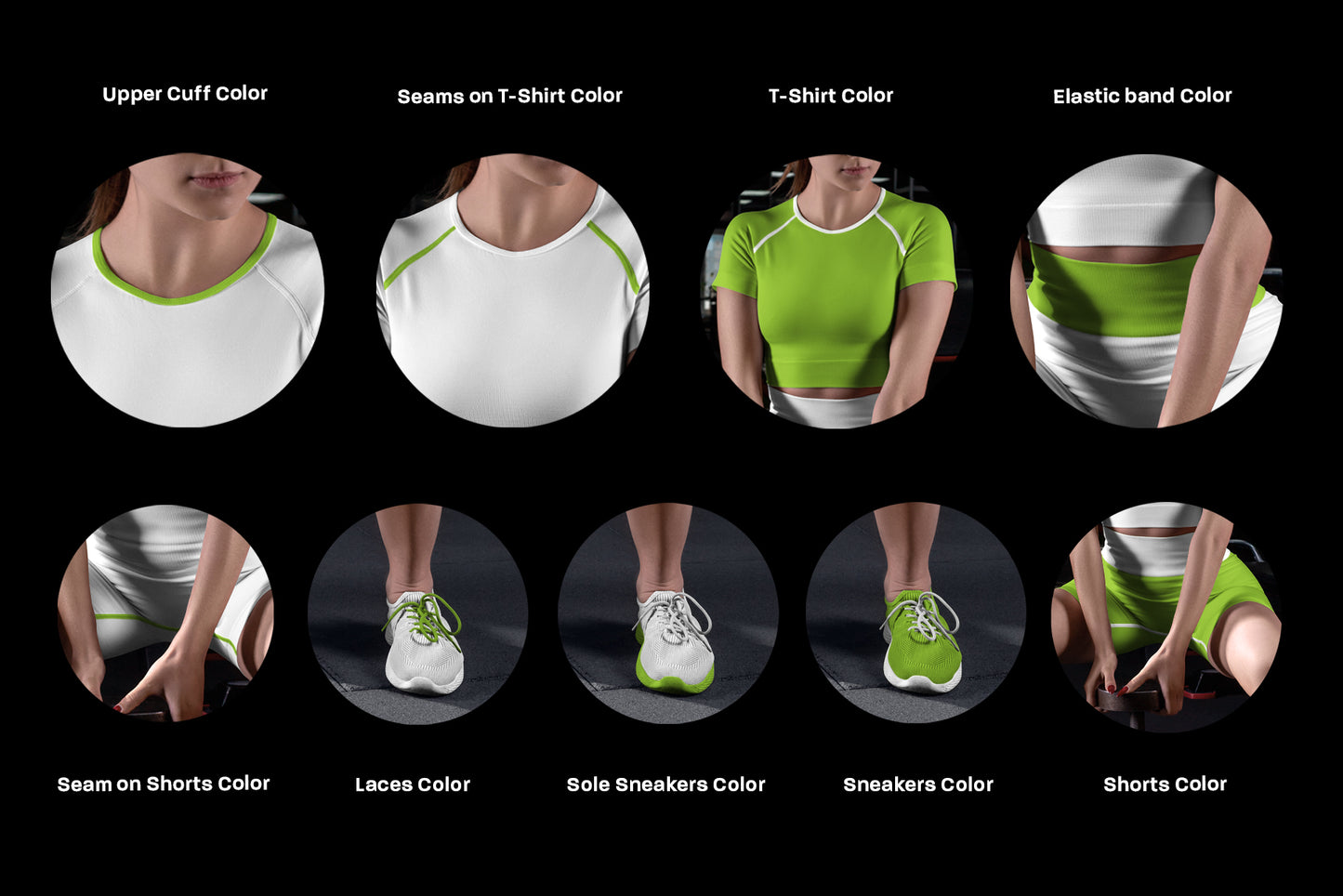 6 Sports Top and Shorts Mockups