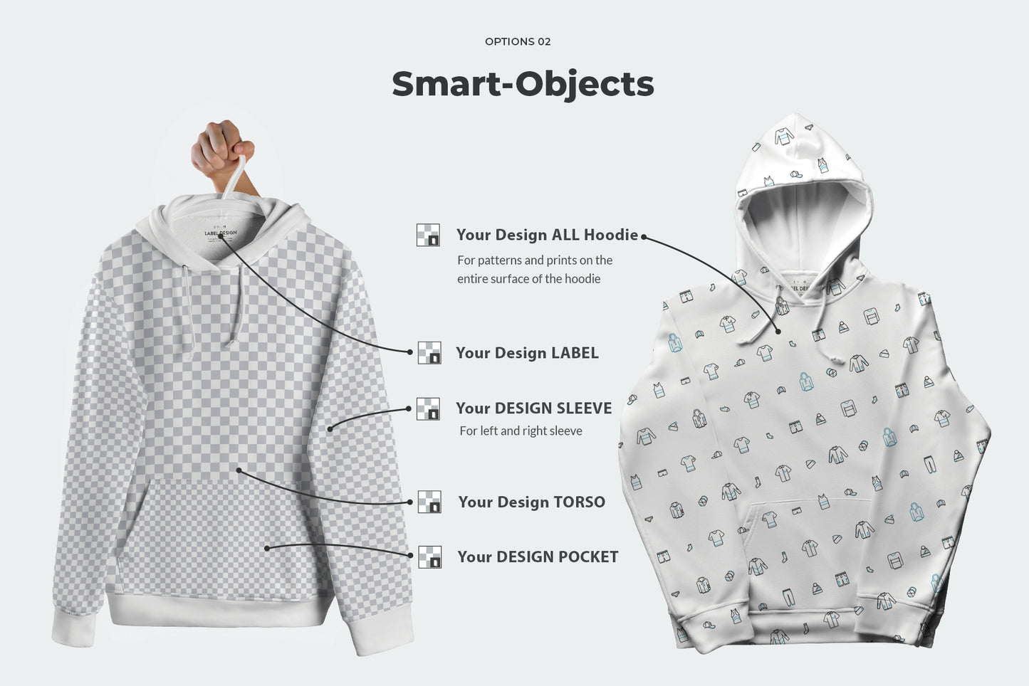 8 Mockups Hoodie. Objects