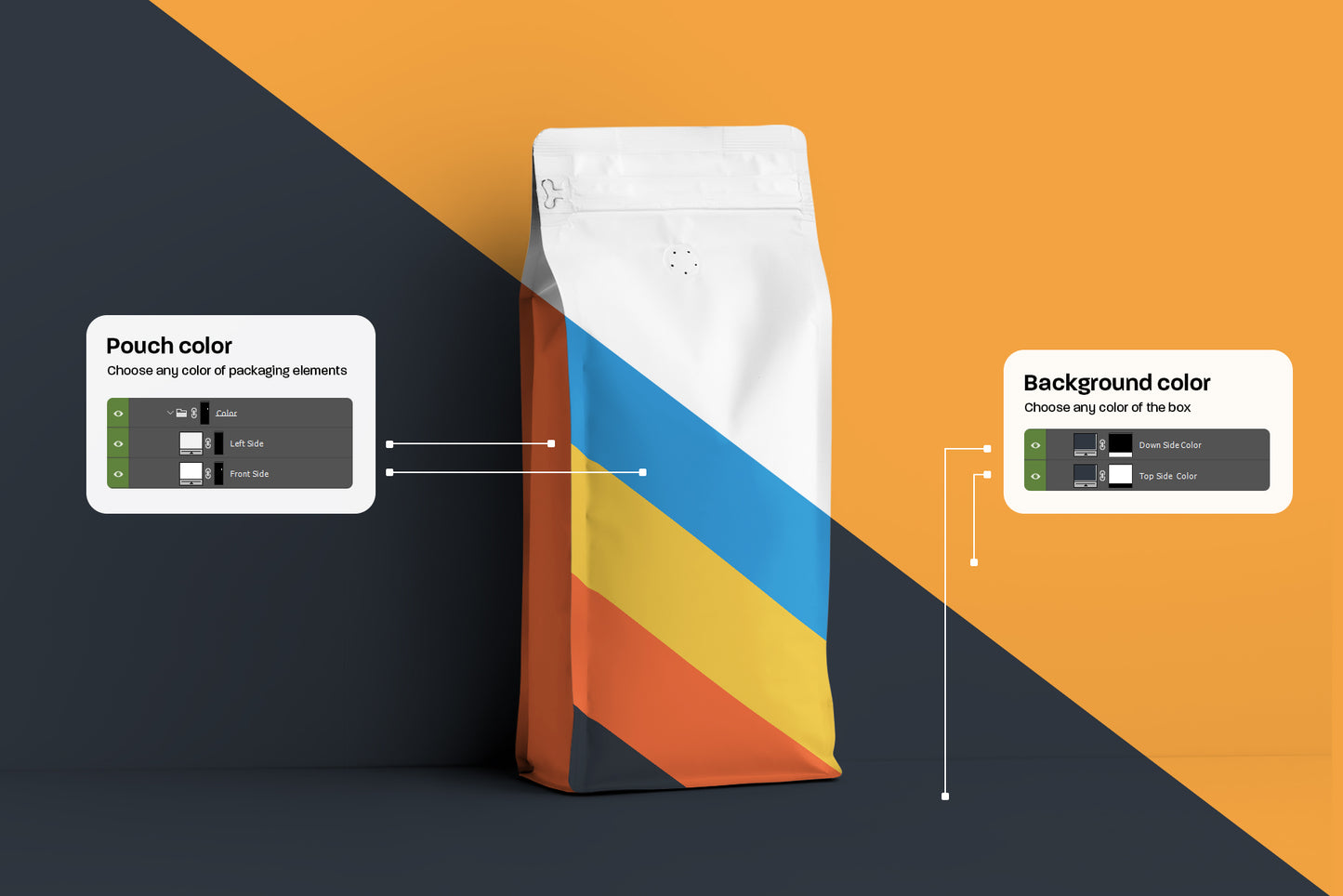 12 Side Gusset Coffee Bag Mockups