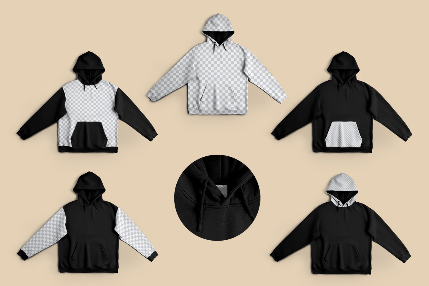 4 Mockups Unisex Oversize Hoodie. vol.02