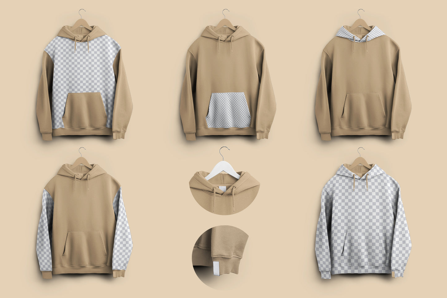 4 Mockups Unisex Oversize Hoodie