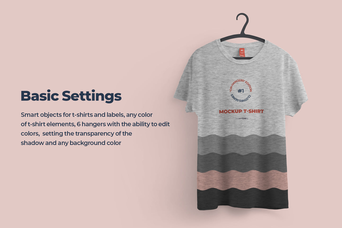 2 Mockups T-shirts With 6 Different Hangers