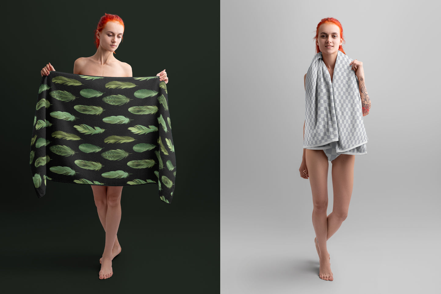 7 Mockup of a Large Bath / Beach Towel