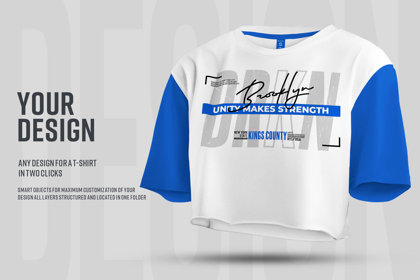 8 Mockups Crop Top T-shirt in 3D style
